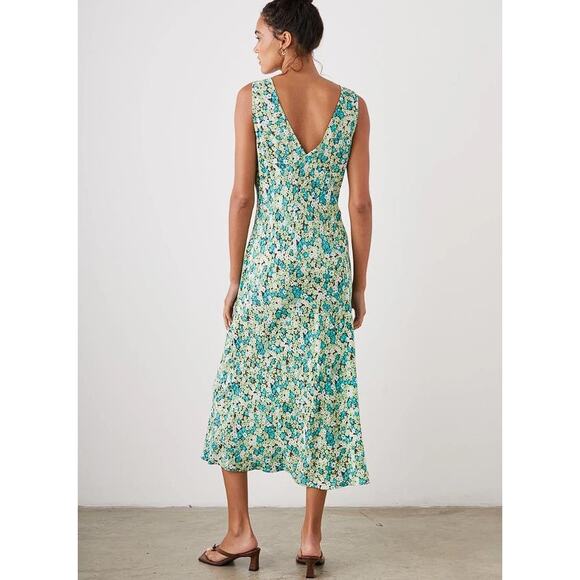 RAILS Women's Audrina Dress Size L In Emerald Bloom - Picture 3 of 10